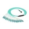 Cable de ruptura MPO-LC OM4 de 24 núcleos para centros de datos 40G QSFP