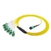 16F OM5 MTP Cordón de parche de fibra masculino Femenino MPO Jumper cable