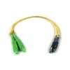 OM3 SC Fibra óptica con cola de lechuga Multimodo Duplex de PVC
