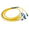 Cable de fibra óptica con abanico MPO a LC OM3 de 12 núcleos, LSZH, certificado CPR