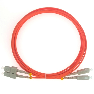 Cable de conexión de fibra óptica SC Dúplex OM1 62.5/125um 3mm PVC