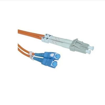 62.5/125 Duplex Fiber Optic Patch Cord LC to SC with 1m to 10m Length and 1 Year Warranty