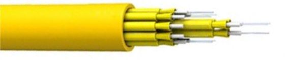 Cable óptico interior los 2000M LSZH/PVC/PU del desbloqueo de los corazones de FTTH 4-48 para la solución de las telecomunicaciones