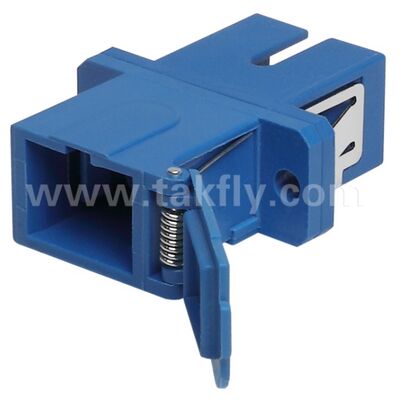 Adaptador SC/APC con obturador lateral y brida LSZH/PVC 2M
