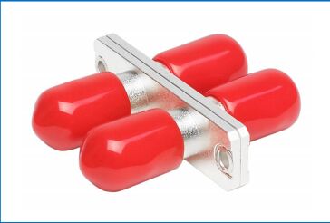 Adaptador de metal dúplex ST: tipo rectangular SM/MM bajo IL 0,2 dB