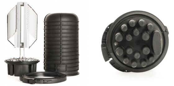 Cierre de empalme de fibra óptica TKS-D036B