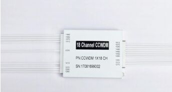 Multiplexor compacto por división de longitud de onda gruesa de más de 8 canales