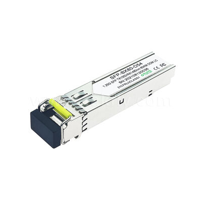 Módulo de transceptor SFP 1.25gbps 80km LC alcance Tx1490nm/Rx1550nm SFP bidireccional para el centro de datos FTTH FTTX