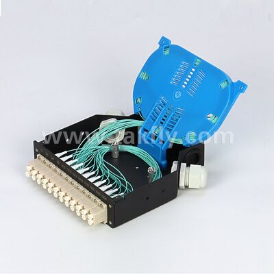 DIN RAIL Caja de terminales de fibra óptica/Panel de parches de fibra óptica/ODF/Marco de distribución óptica/ODF para cables de fibra óptica