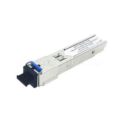 Módulo transceptor óptico SFP 1.25Gbps 20KM SC Bidireccional para Centro de Datos FTTH FTTX