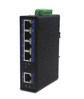 Interruptor PoE de grado industrial de 4 puertos 10/100 Mbps PoE + 1 puerto SFP de 100 Mbps (DF-1FE-4EPI)