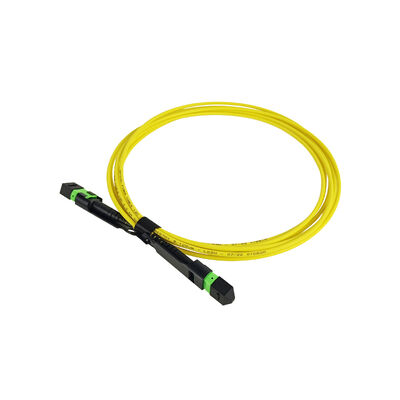 Conector de fibra MTP MPO Elite con Pull Tab SM MM Cables de salida de fibra óptica Fibra óptica Patchcord/Cable de parche de fibra óptica/Cable de tronco de fibra óptica/Cable de salida de fibra óptica para alta densidad