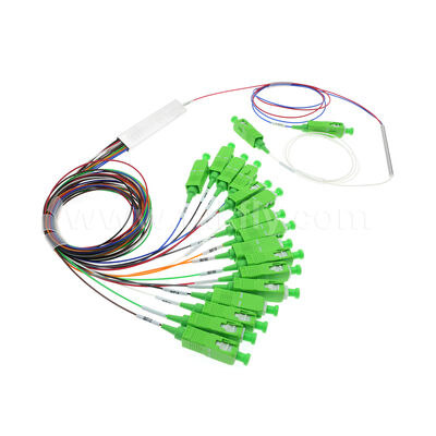 1x4 Mini FiberHub INTEGRAL ITU-T SM G657A2 2,0 mm Cable Fibra óptica PLC Divididor IP68