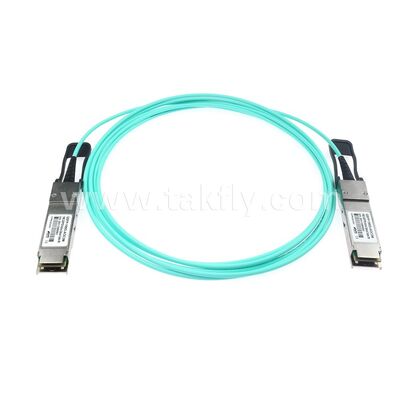 AOC Cables ópticos activos Fibra de 100 Gbps de QSFP28 a QSFP28 para el centro de datos FTTH FTTX