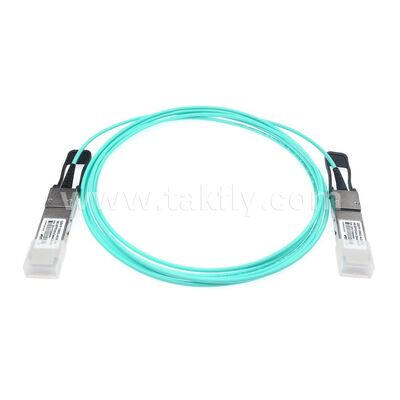 AOC Cables ópticos activos Fibra de 100 Gbps de QSFP28 a QSFP28 para el centro de datos FTTH FTTX