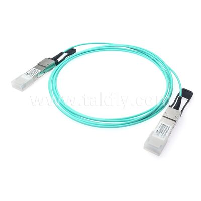 AOC Cables ópticos activos Fibra de 100 Gbps de QSFP28 a QSFP28 para el centro de datos FTTH FTTX