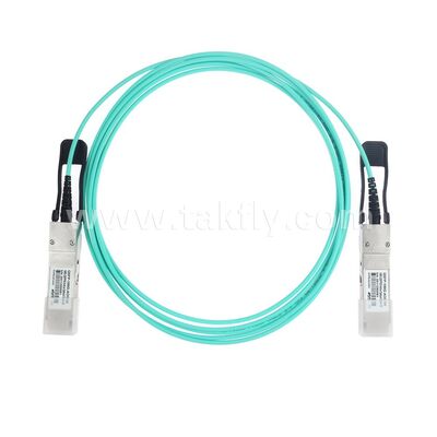 AOC Cables ópticos activos Fibra de 100 Gbps de QSFP28 a QSFP28 para el centro de datos FTTH FTTX