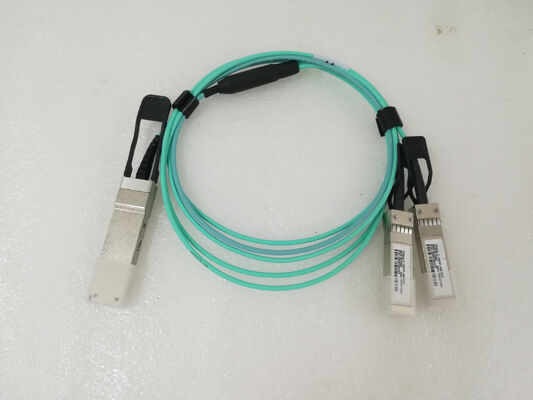 Cables ópticos activos Fibra AOC 40G QSFP+ 2x10 SFP+ para el centro de datos
