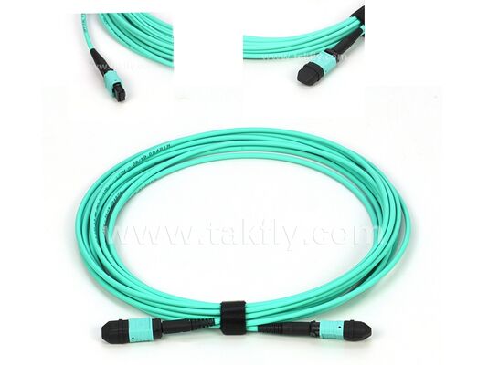 12F MPO MTP OM3 Cable para agregación de centros de datos de alta densidad, plug and play