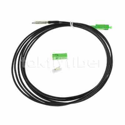 FTTH a través del cordón de remiendo de fibra óptica del conector bala del SC Pre-conectorizado extraíble de la pared