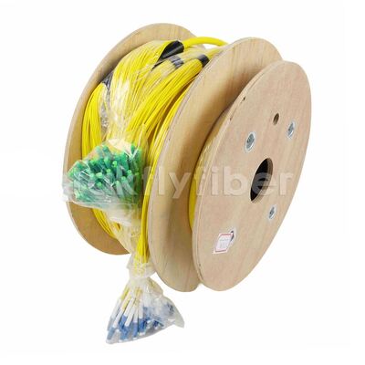 48 núcleos de alta densidad de fibra óptica de cable de ruptura con ensamblajes de cables multifibra LSZH