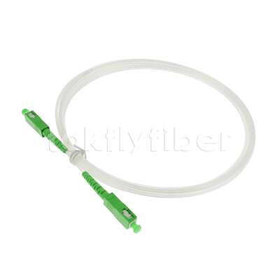 Cable de Fibra Óptica Transparente Invisible para Interiores FTTH 2.0*3.0mm SC/APC a SC/APC con Fibra G657A