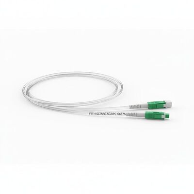 Cable de Fibra Óptica Transparente Invisible para Interiores FTTH 2.0*3.0mm SC/APC a SC/APC con Fibra G657A