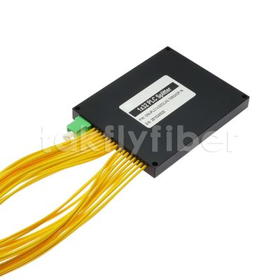 1x32 PLC Fiber Splitter with LC/APC Simplex Adapter Input and 2.0mm Pigtails Output for FTTH FTTX Applications