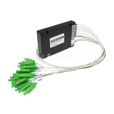 CWDM 8+1 canal MUX y DEMUX ABS módulo de fibra óptica para el centro de datos FTTX