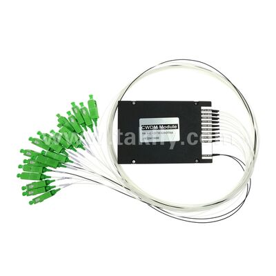 CWDM 8+1 canal MUX y DEMUX ABS módulo de fibra óptica para el centro de datos FTTX