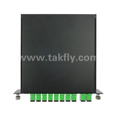 Módulo LGX CWDM de 8+1 canales MUX+DEMUX de fibra óptica para centros de datos FTTX