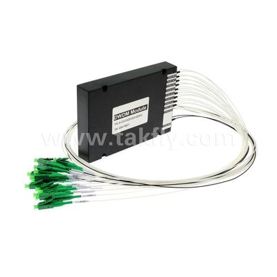 DWDM 8+1 canal MUX+DEMUX ABS módulo de fibra óptica para el centro de datos Telecom 5G