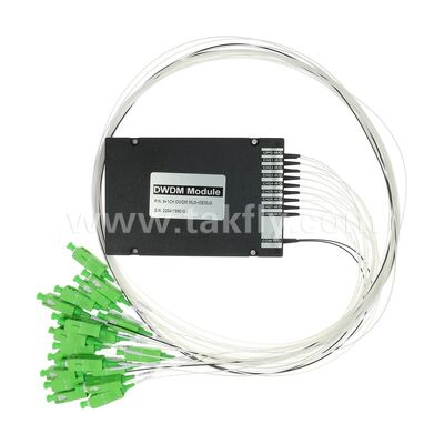 DWDM 8+1 canal MUX+DEMUX ABS módulo de fibra óptica para el centro de datos Telecom 5G