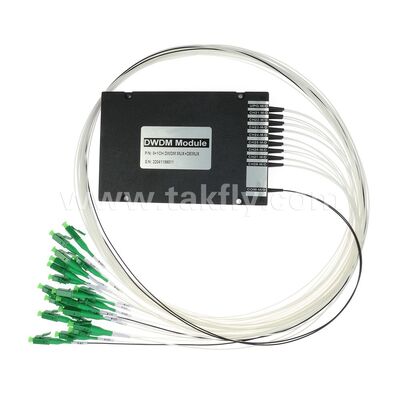DWDM 8+1 canal MUX+DEMUX ABS módulo de fibra óptica para el centro de datos Telecom 5G