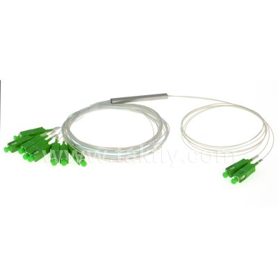 PLC Splitter 2*N Tubos de acero SC APC/UPC 0.9mm Fibra óptica para el centro de datos Telecom FTTX