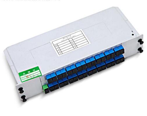 Fibra óptica PLC Splitter LGX Modo único G657A SC APC/UPC para el centro de datos Telecom FTTx