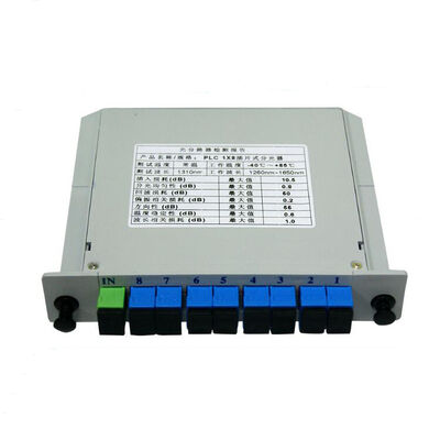 Fibra óptica PLC Splitter LGX Modo único G657A SC APC/UPC para el centro de datos Telecom FTTx