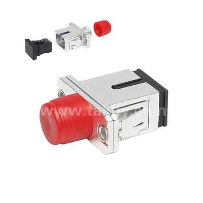 Acoplador FC-SC adaptador híbrido de metal simple Fibra óptica para centro de datos FTTX
