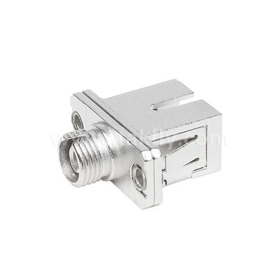 Acoplador FC-SC adaptador híbrido de metal simple Fibra óptica para centro de datos FTTX