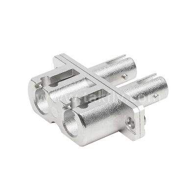 Adaptador híbrido de doble acoplamiento de metal ST-LC Fibra óptica para centro de datos Telecom FTTX