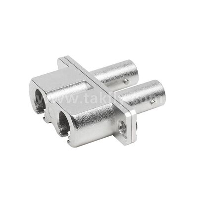 Adaptador híbrido de doble acoplamiento de metal ST-LC Fibra óptica para centro de datos Telecom FTTX
