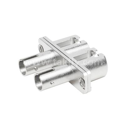 Adaptador híbrido de doble acoplamiento de metal ST-LC Fibra óptica para centro de datos Telecom FTTX