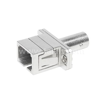 Acoplador de fibra óptica ST-SC adaptador híbrido de metal simple Hombre/Hombre para centro de datos Telecom FTTX