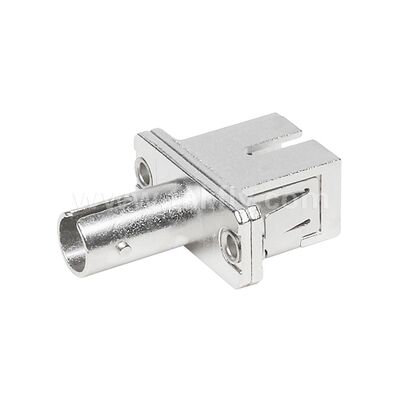 Acoplador de fibra óptica ST-SC adaptador híbrido de metal simple Hombre/Hombre para centro de datos Telecom FTTX