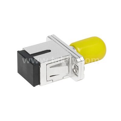 Acoplador de fibra óptica ST-SC adaptador híbrido de metal simple Hombre/Hombre para centro de datos Telecom FTTX