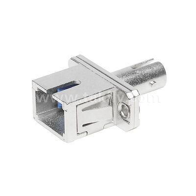 Acoplador de fibra óptica ST-SC adaptador híbrido de metal simple Hombre/Hombre para centro de datos Telecom FTTX