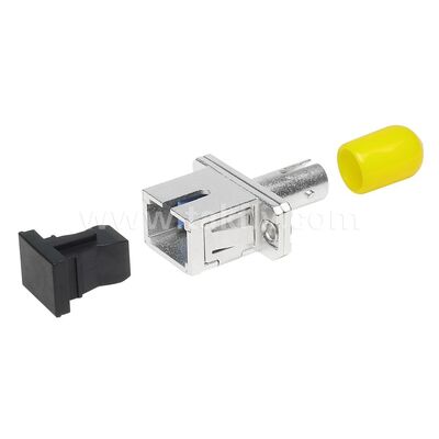 Acoplador de fibra óptica ST-SC adaptador híbrido de metal simple Hombre/Hombre para centro de datos Telecom FTTX