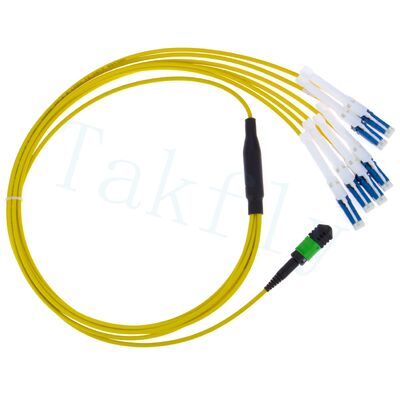 MPO a CS Breakout Patch Cord Solución de alta densidad para las interconexiones de centros de datos 400G/800G