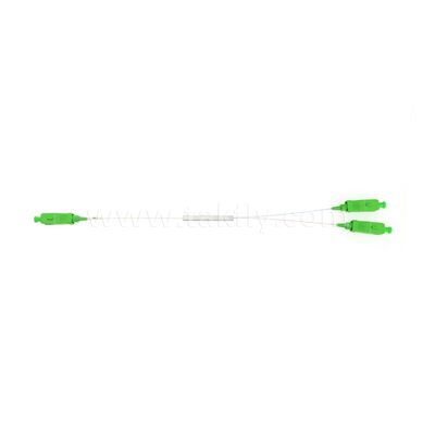 Cuadrado tubo de acero PLC 1x2 de modo único Fibra óptica splitter