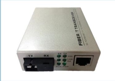 Fibra SC Simplex 10/100Base-TX a 100Base-FX con convertidor de medios de fibra óptica LFP